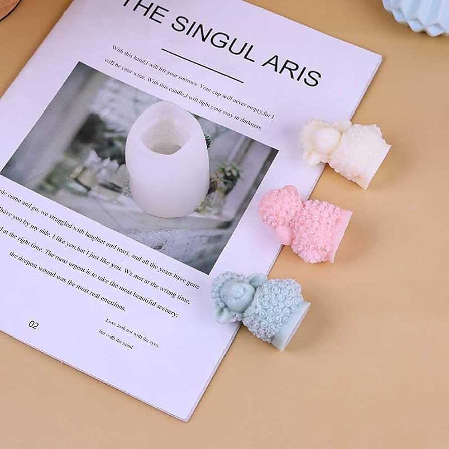 Amazon.com: Tone Fun Lamb (2pcs/Set) Shape Candle Silicone